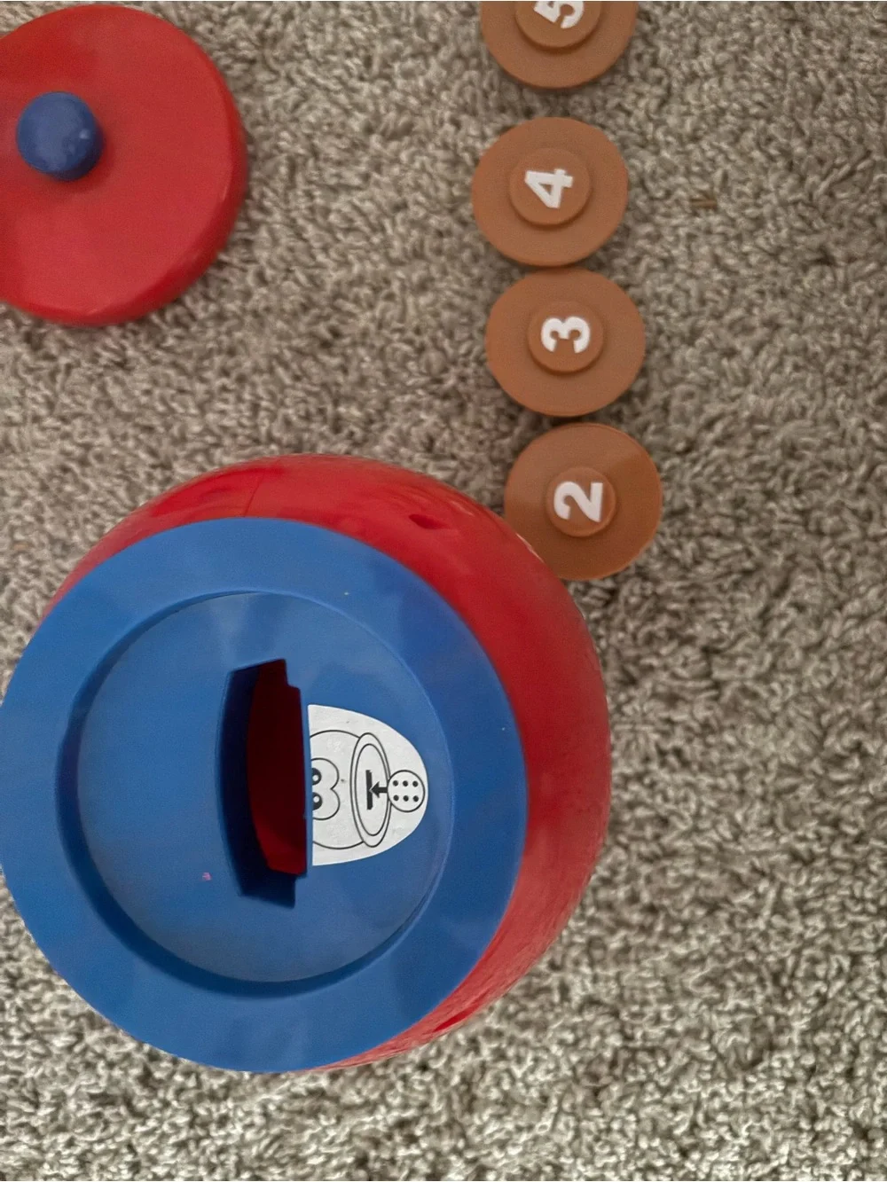 Cookies Red and Blue Kids Cookie Jar Toy